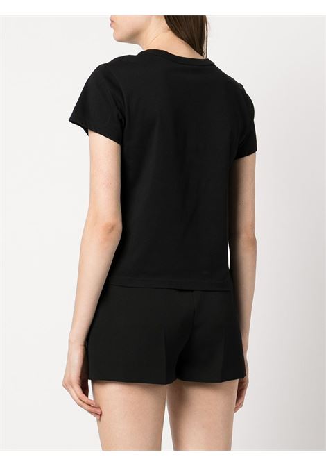 T-shirt con logo in nero - donna ALEXANDER WANG | 4CC3221358001